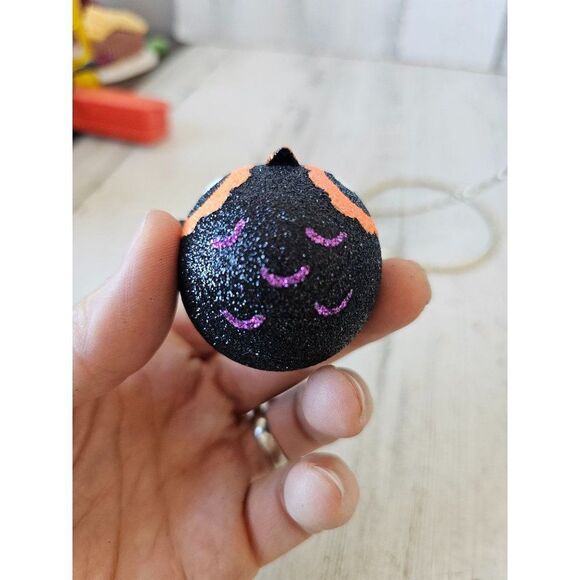 Pier 1 glitter owl ornament Halloween RARE tree unique Xmas - Picture 9 of 11